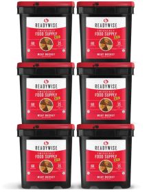 360 Serving Meat Package Includes: 6 Freeze Dried Meat Buckets