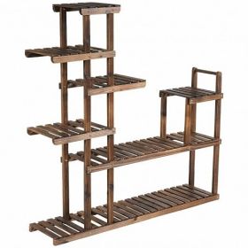 7-Tier Flower Wood Stand Plant Display Rack Storage Shelf