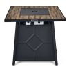 40 000 BTU 28 Inches Propane Gas Fire Pit Table With Cover