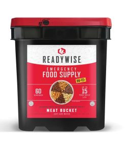 60 Serving + 20 Bonus Rice Servings Freeze Dried Meat  Bucket