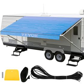 VEVOR RV Awning 20' Camper Awning Fabric, Trailer Awning Canopy Patio Camping Car Awning, Vinyl Roller Tube for RV, Van, SUV