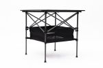 Set of 5, Folding Outdoor Table and Chairs Set for Indoor, Outdoor Camping, Picnics, Beach,Backyard, BBQ, Party, Patio, Black/Gray