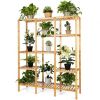 Multifunctional Bamboo Shelf Storage Organizer Rack