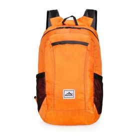 Lightweight Portable Foldable Backpack for Women Men Travel Hiking (Type: Sports Bag, Color: Orange)