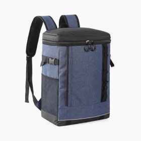 Double Shoulder Thermal Insulation Backpack for Outdoor Picnic (Type: Picnic Backpack, Color: Blue)