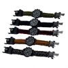 Outdoor Multi function Camping Survival Watch Bracelet Tools With LED Light